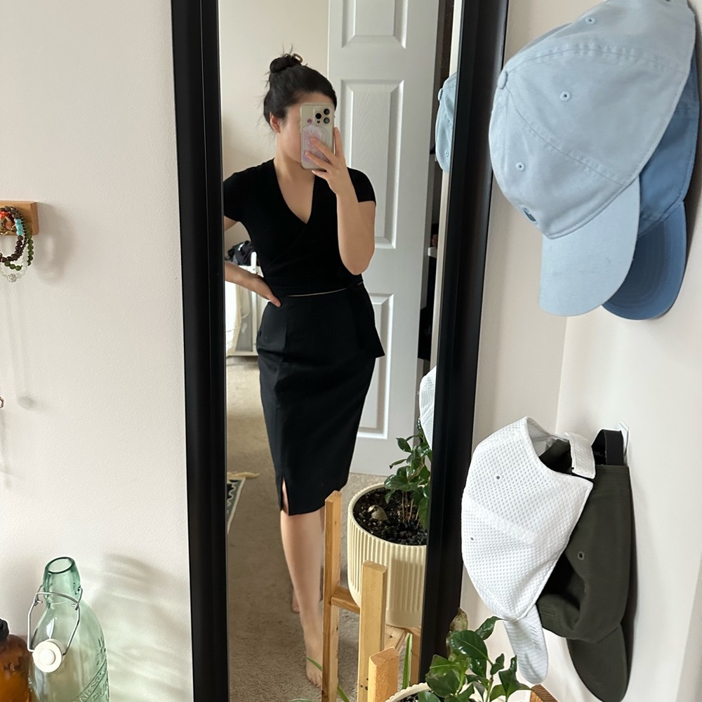 Wool Vintage Pencil Skirt